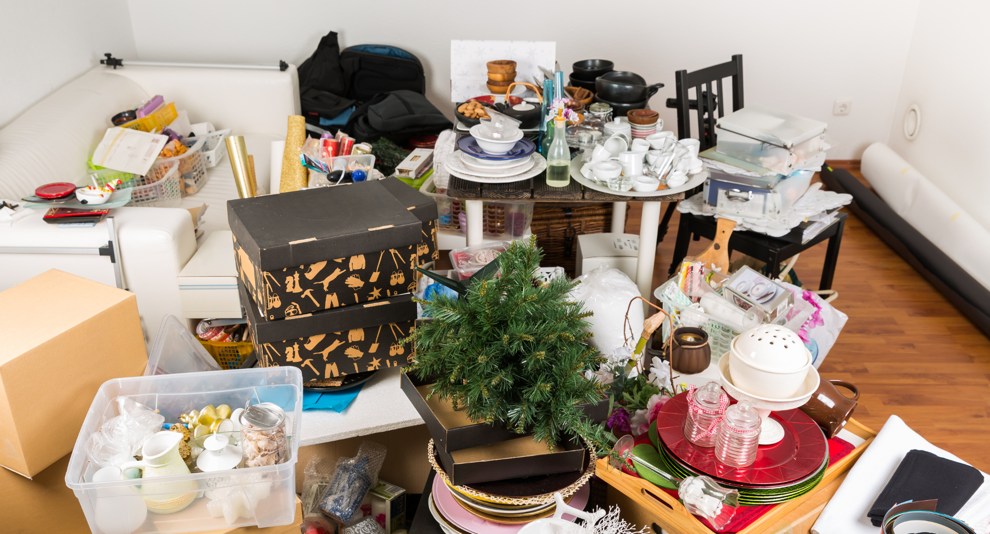 a cluttered space is not healthy or a balanced lifestyle